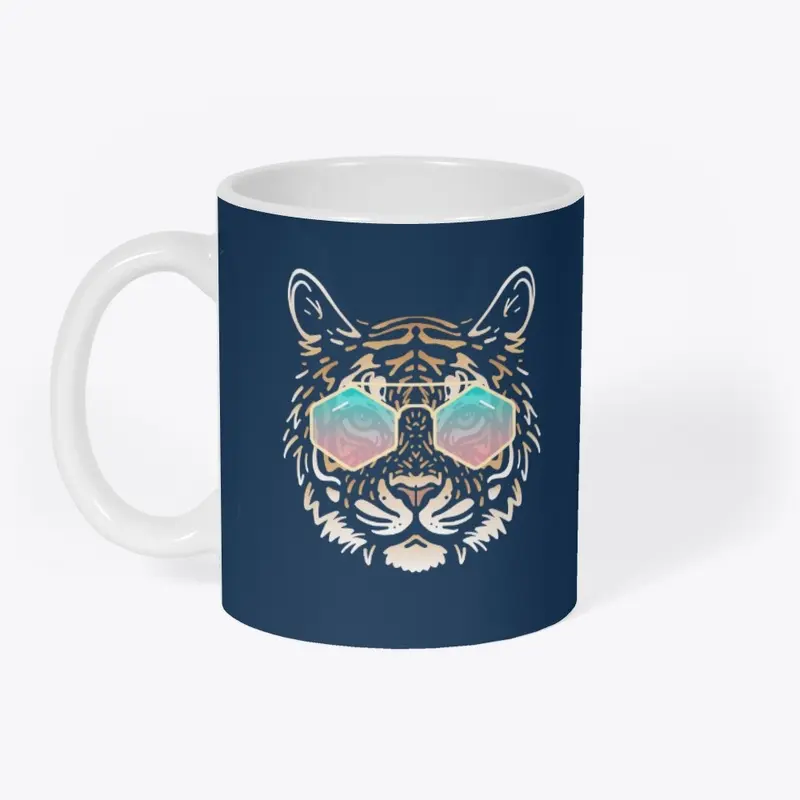 Cute Tiger in Sunglasses (Colored+sg10)