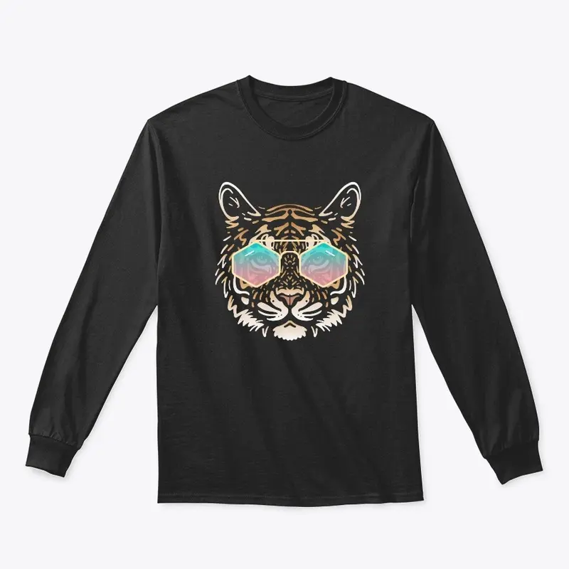 Cute Tiger in Sunglasses (Colored+sg10)